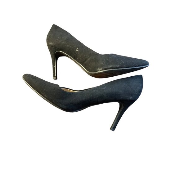A New Day Black Pointed Toe High Heel Pumps SZ 9 - Picture 7 of 10
